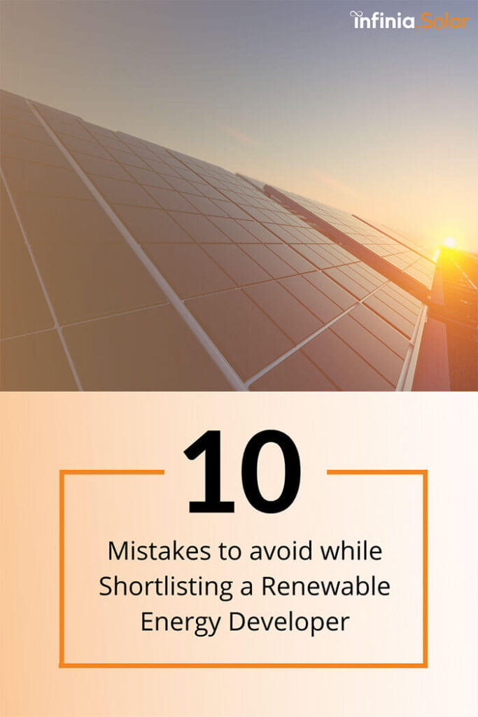 10 mistakes to avoid when shortlisting a renewable energy developer